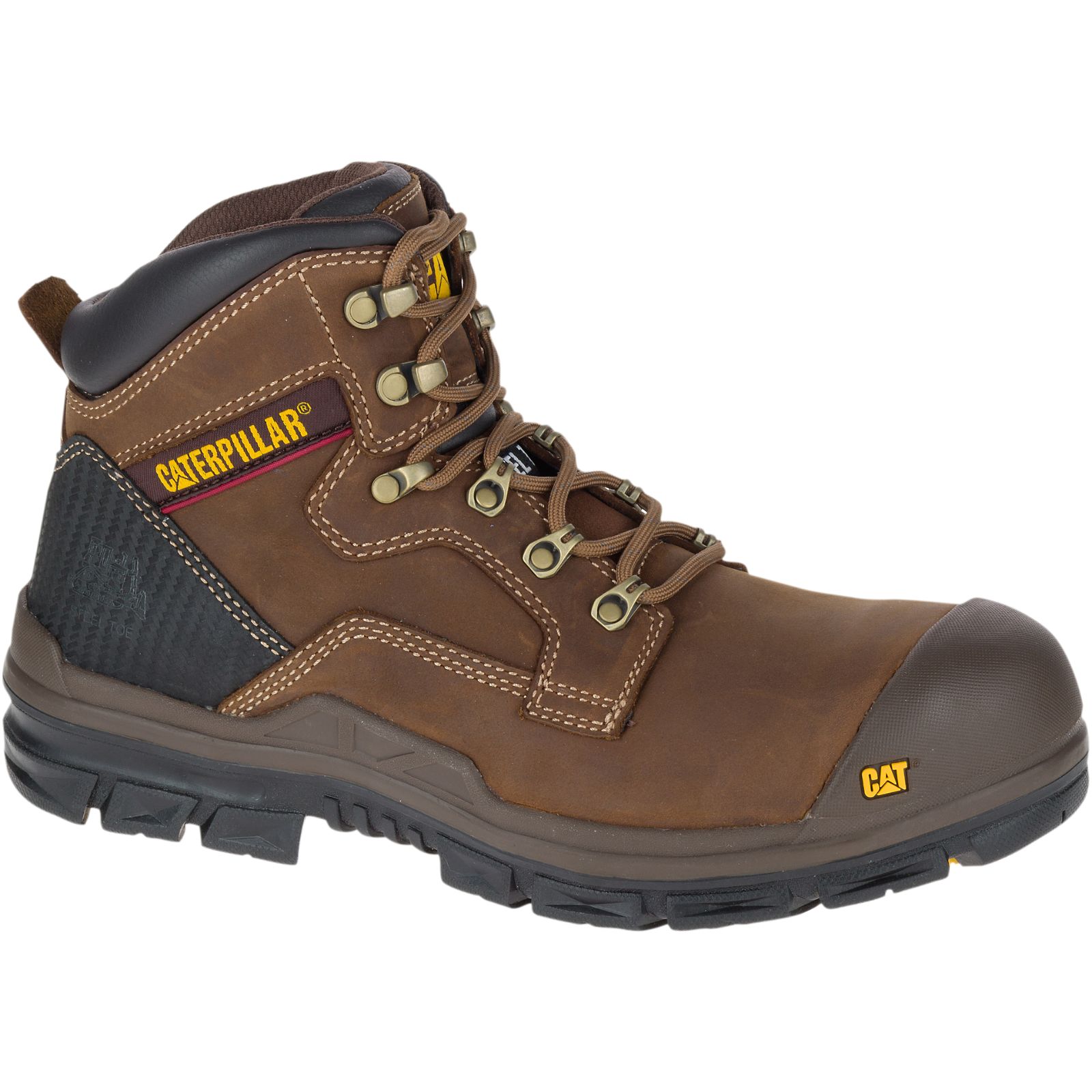 Caterpillar Bearing S3 Water Resistant Hro Src Steel Toe Philippines - Mens Work Boots - Brown 61782RCES